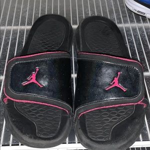 womens jordan slides pink